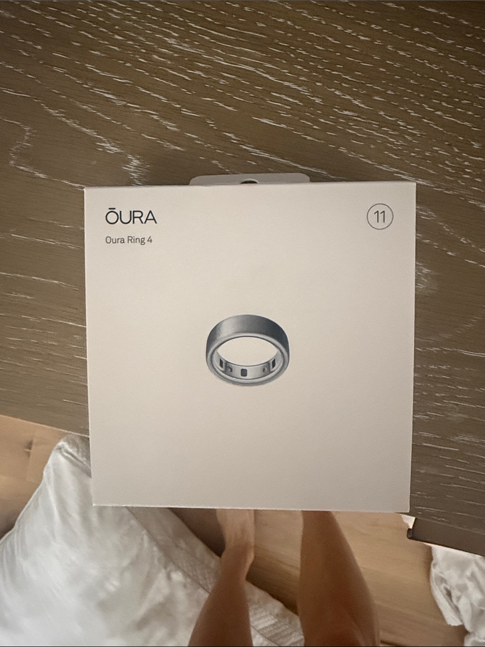 Oura Ring 4 Box — Brushed Silver Packaging